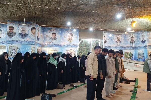 سومین روز اردوی راهیان نور دانش آموزان ملارد در اروند رود