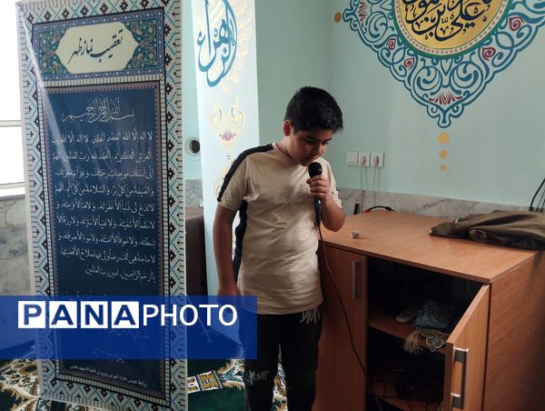 موکب دبیرستان ناصر در آموزش  و پرورش ناحیه ۷