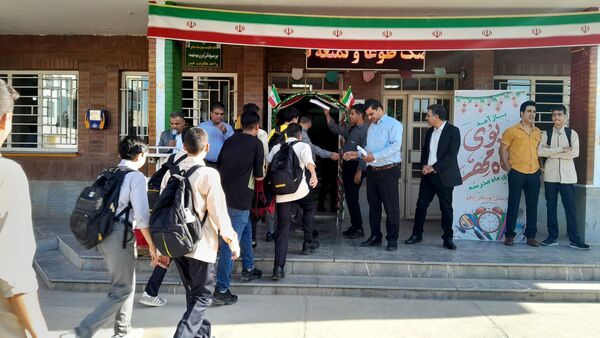 مراسم آیین بازگشایی مدرسه ابوریحان بیرونی