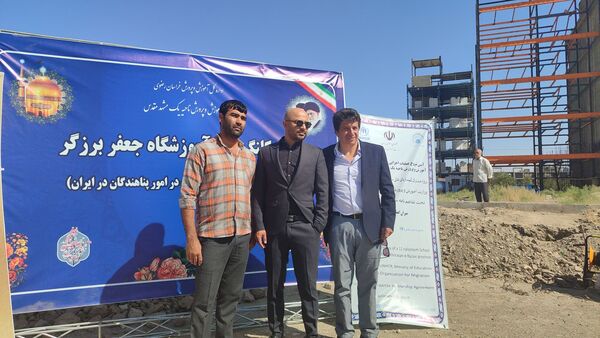 آیین کلنگ زنی آموزشگاه جعفر برزگر ناحیه یک مشهد