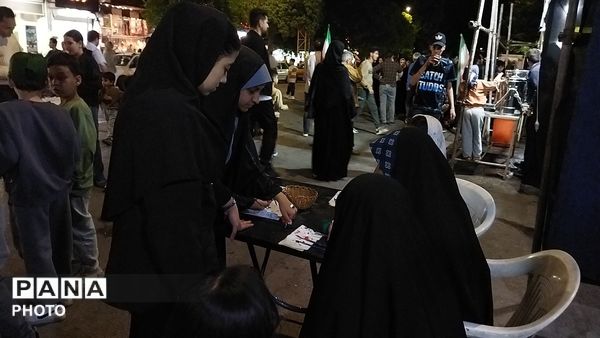 موکب شهدای آهوان در هشتاد و پنجمین شب از اجتماعات مردمی حسینیه امام خمینی نیشابور 