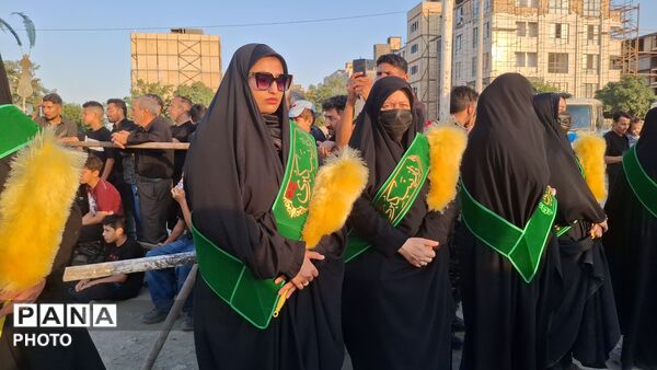 برگزاری مراسم سوگواری و خیمه سوزان هیئت ابوالفضلی در بلوار توس
