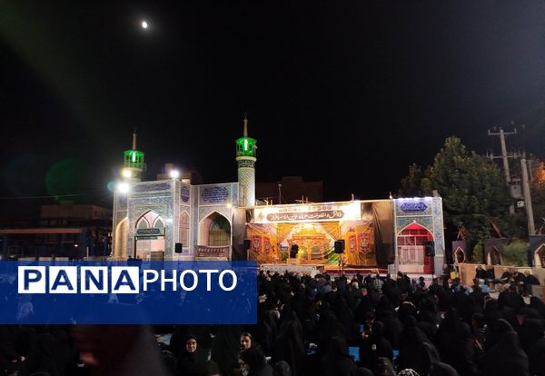 مراسم شب عاشورا  در گلزار شهدای نیشابور