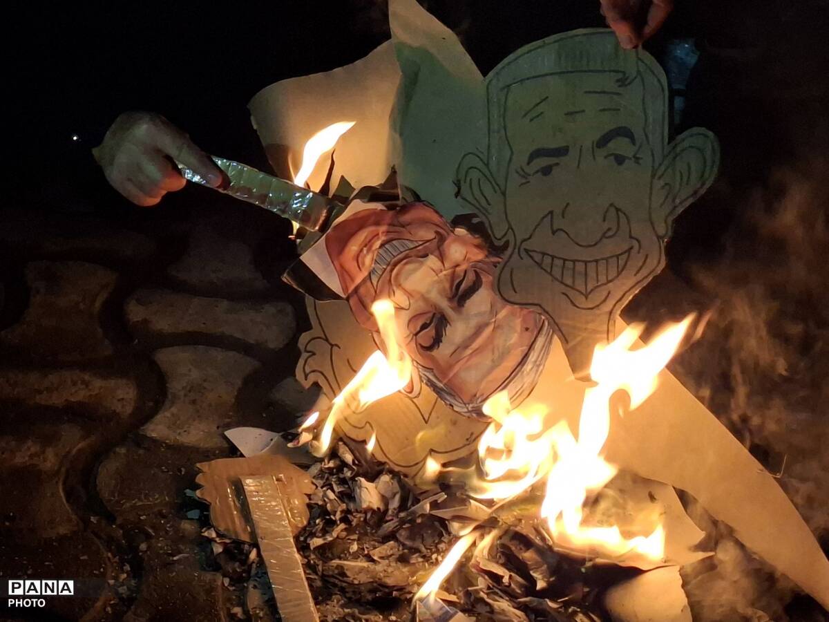 حضور پر رنگ مردم رشتخوار در شب چهارشنبه سوزی دشمن
