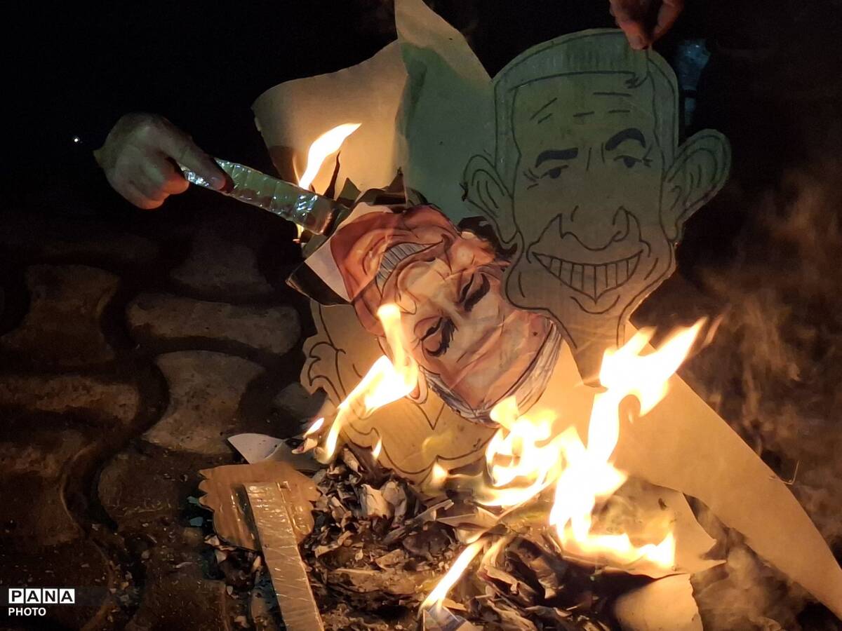 حضور پر رنگ مردم رشتخوار در شب چهارشنبه سوزی دشمن
