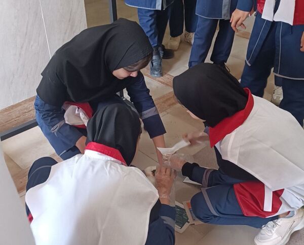 مانور زلزله در مدرسه مرحوم عباسی ملکان