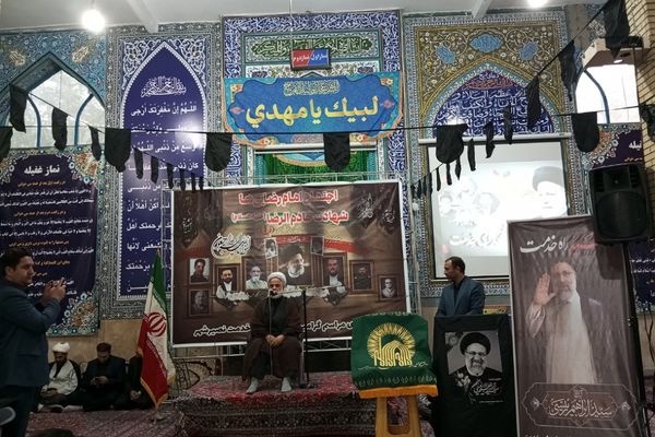 اجتماع مردم در مراسم بزرگداشت شهادت سید‌الشهدا خدمت و شهدا همراه در نصیر شهر