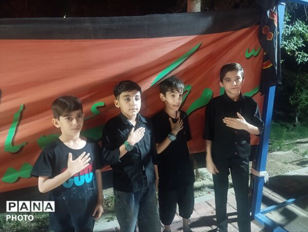 حضور پرشور دهه نودی ها در مراسم عزاداری سید الشهدا
