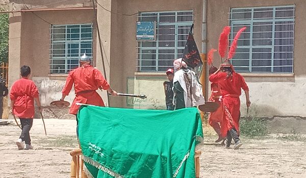 تعزیه خوانی واقعه عاشورا در روستای چکنه علیا خراسان رضوی 