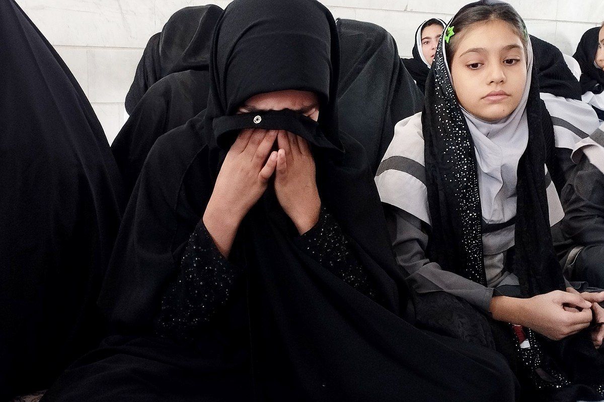 مراسم سوگواری ایام فاطمیه در دبستان موسی‌بن‌جعفر(ع) بهارستان‌دو