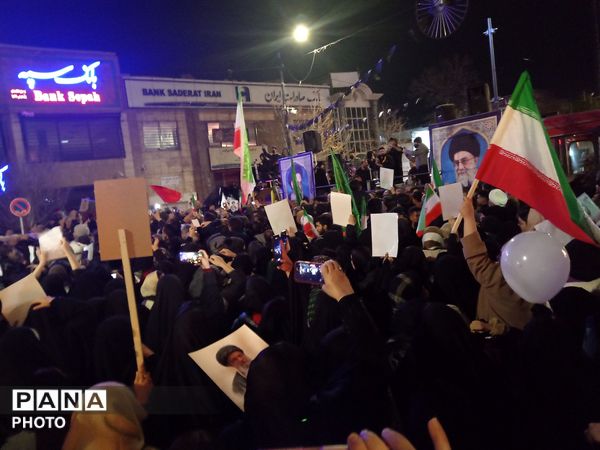 خروش مردم بصیر و عزادار شهرستان نیشابور در چهارمین روز از عزای سالار شهیدان انقلاب اسلامی 