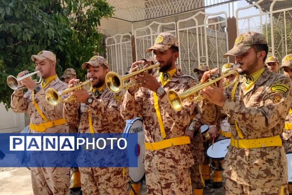 مراسم تشییع پیکر شهید جانباز حاج احمد شیخ حسینی در حرم سید علاءالدین حسین(ع)