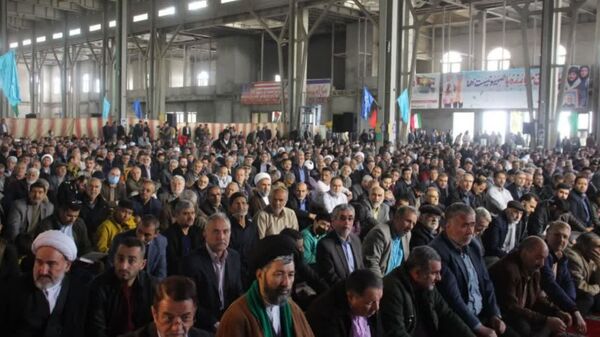 اقامه نماز جمعه روز جهانی قدس در شهرستان سمنان 