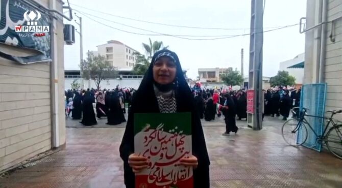 بندرگز غرق در شور انقلاب