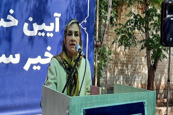 آیین خشت‌گذاری هنرستان اطلس روان کارا شهرستان پاکدشت 