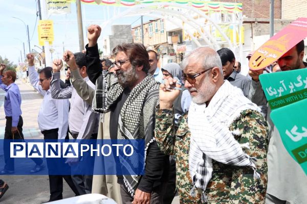 راهپیمایی روز قدس در قلعه‌گنج