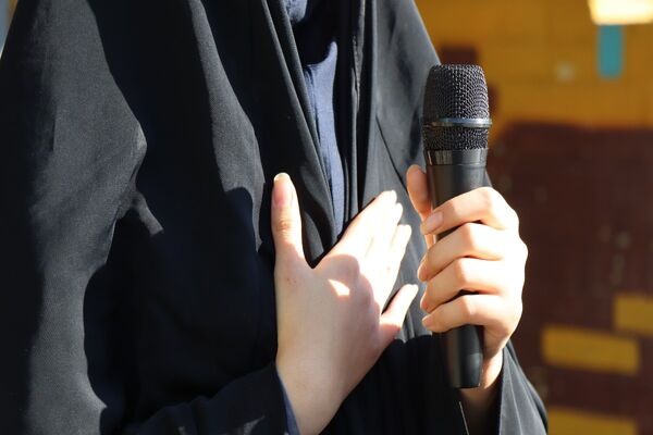 صبحگاه مدرسه شیخ مفید پاکدشت