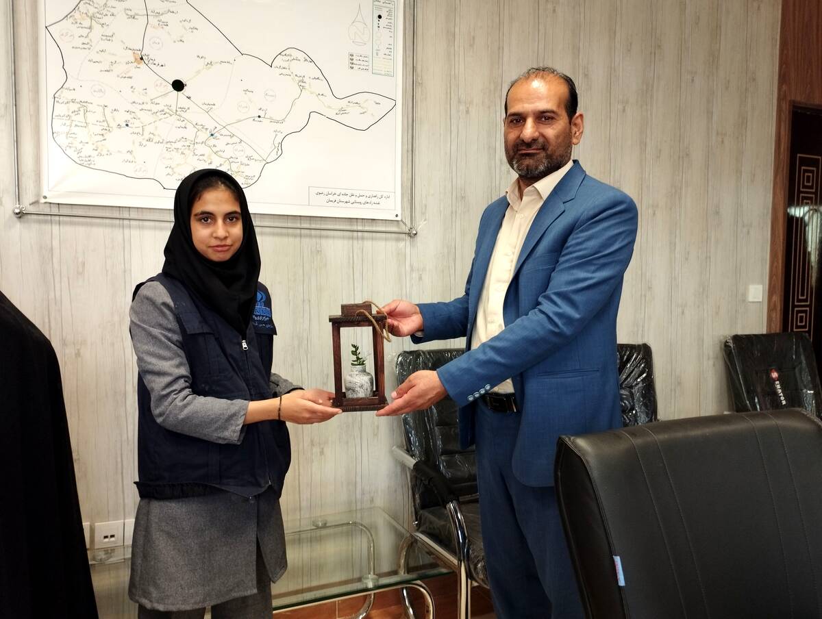 تقدیر از رئیس اداره راه و حمل و نقل جاده‌ای شهرستان فریمان 