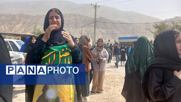 مراسم عاشورای حسینی در گلزار شهدای شهرستان لنده