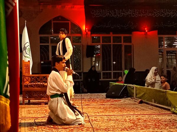اولین شب تعزیه خوانی در امامزاده سید حمزه کاشمر