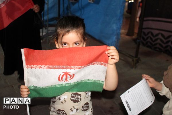 گردهمایی معلمان چهاردانگه در موکب فرهنگیان تجمعات شبانه