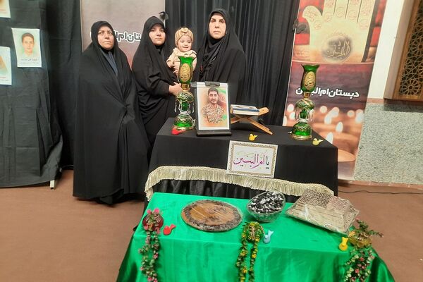 مراسم سوگواری وفات حضرت ام البنین (س) در مدارس ناحیه دو شهرری 