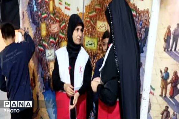 تشکل های دانش آموزی در کنار مردم رودهن در تجمعات مردمی