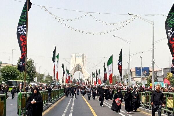 تشییع پیکر شهدای اقتدار در تهران ایران