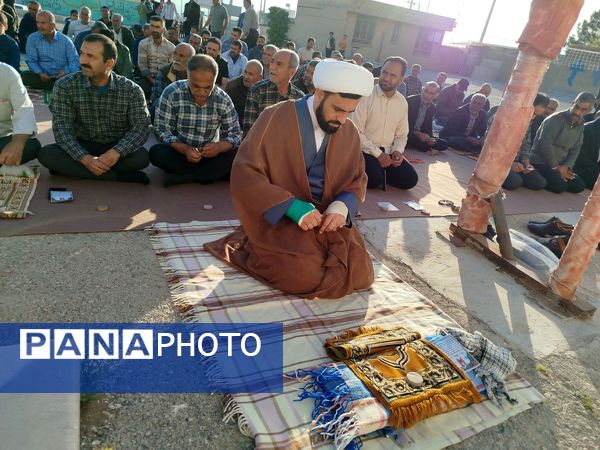 نماز عید فطر ۱۴۰۴ در روستای ظفرآباد شیراز اقامه شد