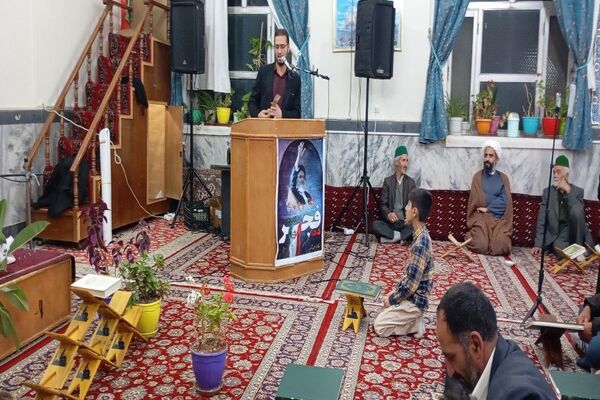 محفل انس با قرآن کریم  در مسجد جامع شهر بار نیشابور 