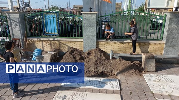 تشییع پیکر مادر شهید «حسن محمدی» در جعفریه قم