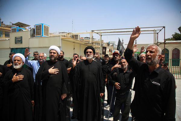 عزاداری سالروز شهادت امام حسن مجتبی(ع) در حرم حضرت معصومه(س)