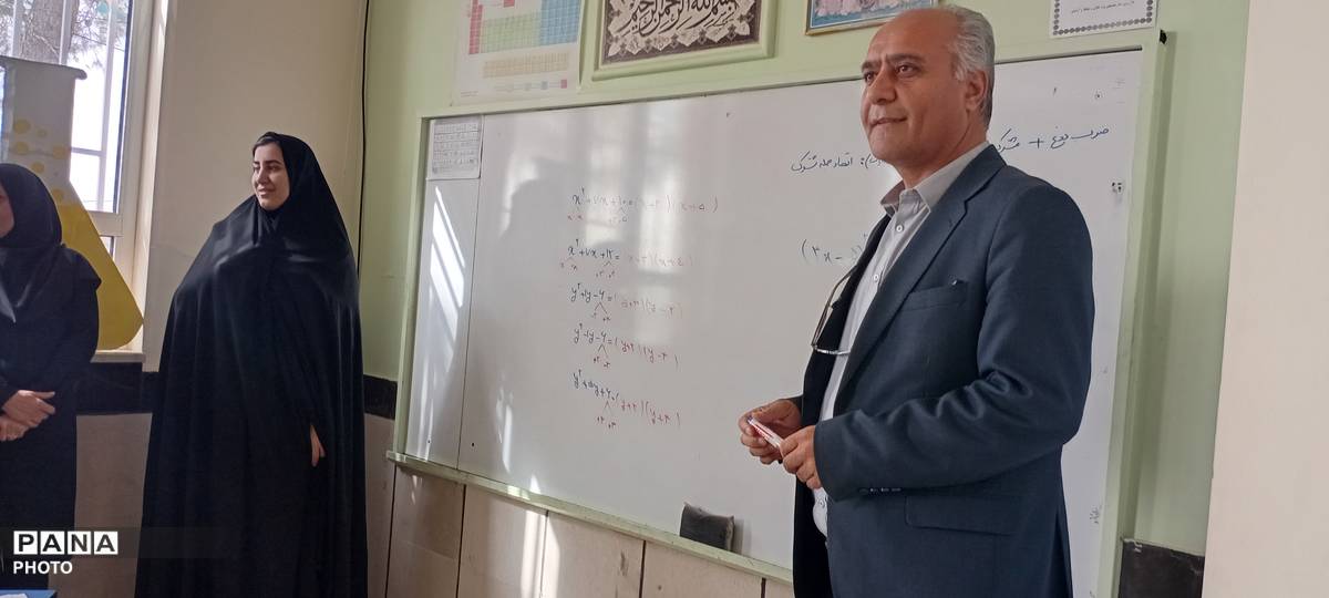 بازدید معاون آموزشی آموزش و پرورش خلیل آباد از دبیرستان مادر مهربان نقاب