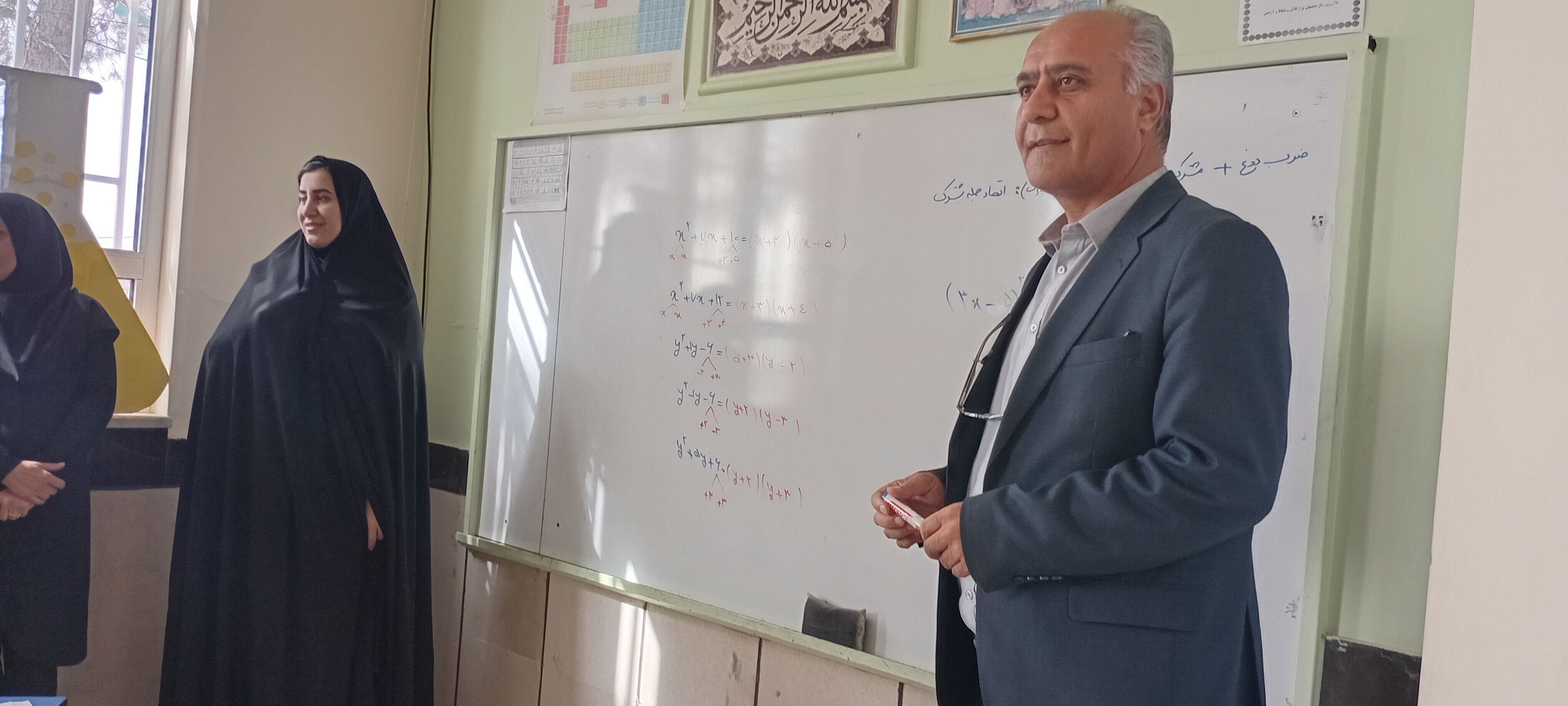 بازدید معاون آموزشی آموزش و پرورش خلیل آباد از دبیرستان مادر مهربان نقاب