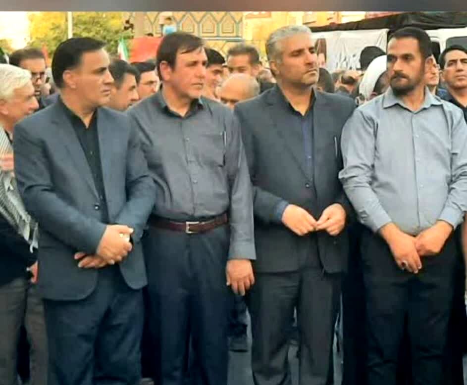 تشییع جاماندگان از پیکر مطهر رهبر شهید  