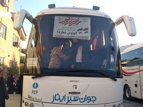 کاروان دانش‌آموزی راهیان نور از علی‌آباد کتول اعزام شد