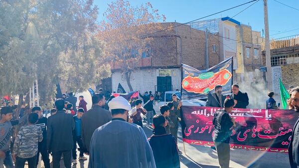 نوگلان حسینی باخرز در سوگ شهادت حضرت فاطمه(س) به عزاداری پرداختند