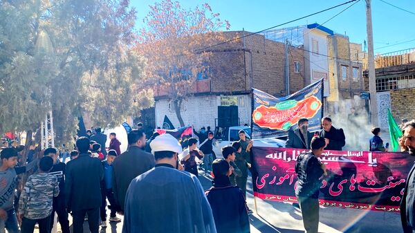 نوگلان حسینی باخرز در سوگ شهادت حضرت فاطمه(س) به عزاداری پرداختند