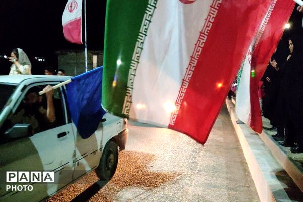 گذری بر رژه خودرویی در شهر دارالسادات بار نیشابور 