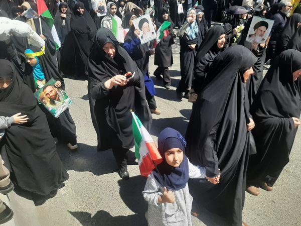 راهپیمایی روز قدس در شهر قزوین 