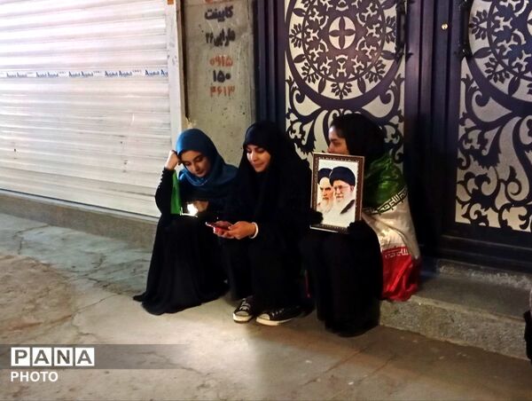 حرکت دسته عزاداری در شهرستان نیشابور