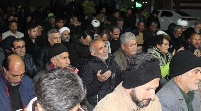 راهپیمایی  و نماز استغاثه به امام زمان عجل مردم آشخانه در 12 فروردین