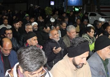 راهپیمایی  و نماز استغاثه به امام زمان عجل مردم آشخانه در 12 فروردین