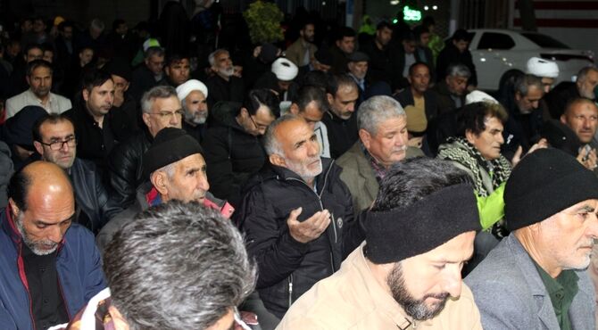 راهپیمایی  و نماز استغاثه به امام زمان عجل مردم آشخانه در 12 فروردین