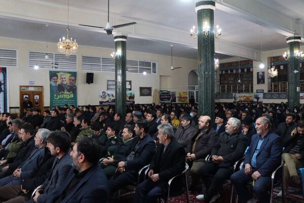 مراسم یادبود پنجمین سالگرد شهادت حاج قاسم سلیمانی در شهرستان سرعین 