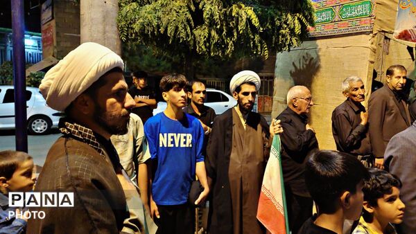 مارگون در شب چهارم محرم غرق در ماتم و عشق حسینی شد
