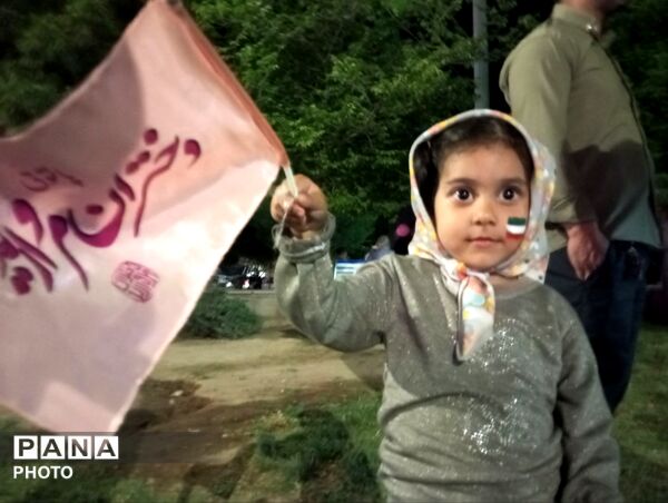 اجتماع بزرگ دختران جان فدای ایران به یاد دختران میناب 