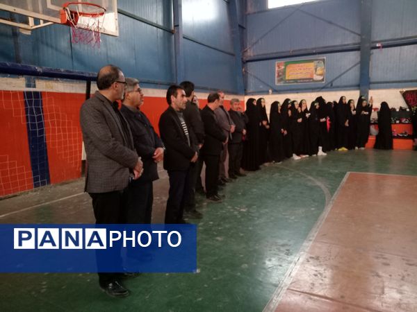 عزاداری دختران ورزشکاران شهر جعفریه به‌مناسبت شهادت حضرت فاطمه زهرا(س) 