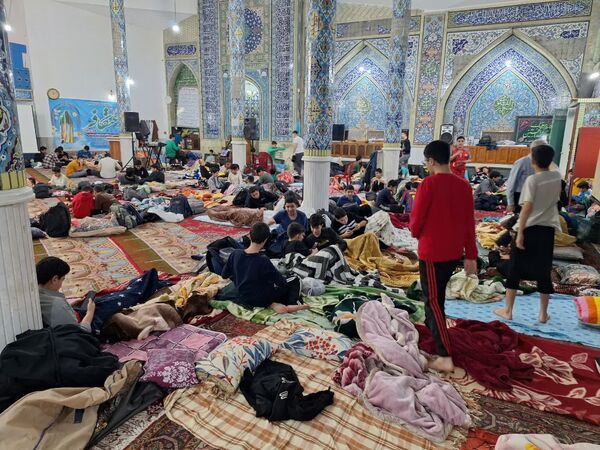 اعتکاف دانش‌آموزی در مسجد جامع قائمشهر