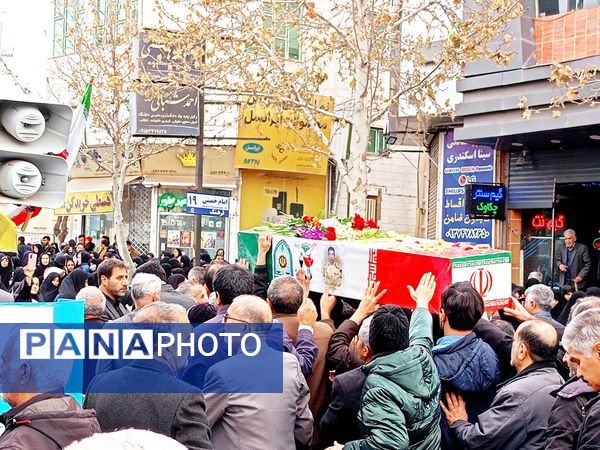 تشییع با شکوه شهید جوادحسن زاده شهید مرزبانی فراجا